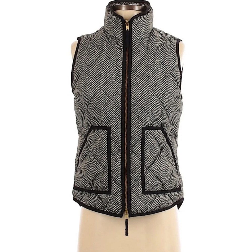 J.Crew Chevron Puff Vest